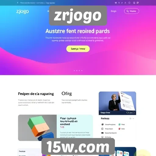 Análise da interface do site zrjogo